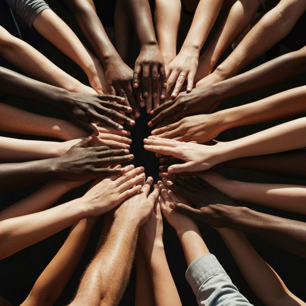 Mains unies en solidarite
